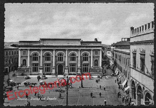 ah6427 - CARTOLINE  D'EPOCA - Pesaro Città - Piazza del Popolo