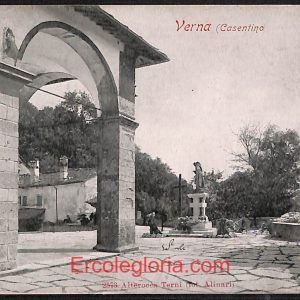 ae0535 - CARTOLINA  D'EPOCA - Arezzo Provincia - Verna   1904