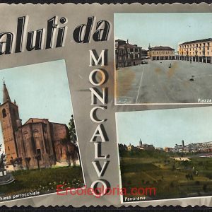 ae0691 - CARTOLINA  D'EPOCA - Asti Provincia - Moncalvo