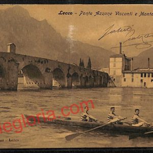 ag5941 - CARTOLINA D'EPOCA - Lecco Città - Ponte Azzone Visconti