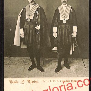 ai4809 - CARTOLINA D'EPOCA - San Marino Città - I Capitani Reggenti