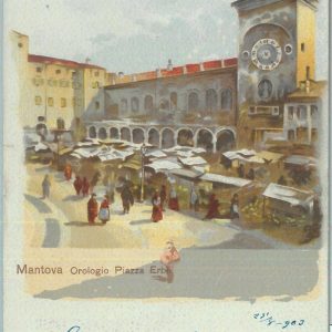 85733  - CARTOLINA d'Epoca -  MANTOVA città -  PIAZZA ERBE 1903