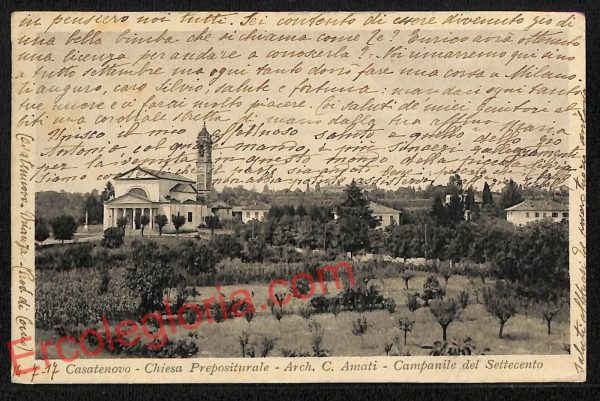 ag5945 - CARTOLINA D'EPOCA - Lecco Provincia - Casatenovo  1917