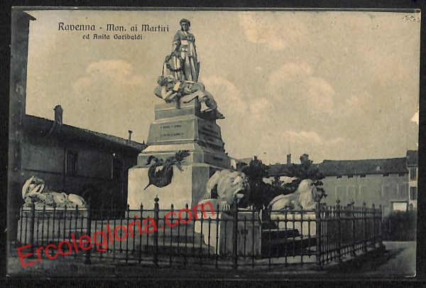 ah9143 - CARTOLINA D'EPOCA - Ravenna Città - Monumento ai Martiri