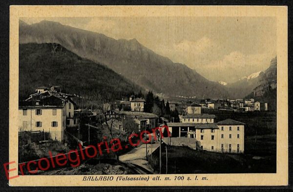 ag5947 - CARTOLINA D'EPOCA - Lecco Provincia - Ballabio  1933