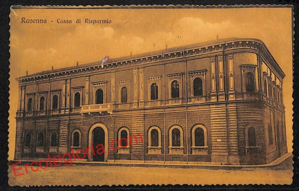ah9148 - CARTOLINA D'EPOCA - Ravenna Città - Cassa di Risparmio