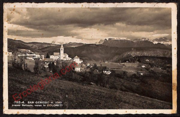 ae4043 - CARTOLINA  D'EPOCA - Bolzano Provincia - San Genesio