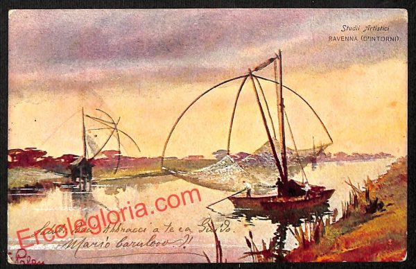 ah9151 - CARTOLINA D'EPOCA - Ravenna Città - Studi Artistici