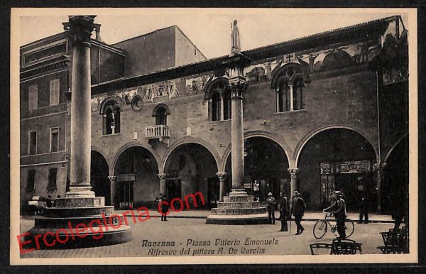 ah9155 - CARTOLINA D'EPOCA - Ravenna Città - Piazza Vittorio Emanuele