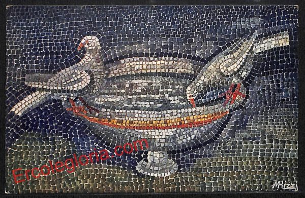 ah9156 CARTOLINA D'EPOCA -Ravenna Città - Mosaico nel Mausoleo di Galla Placidia