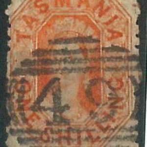 70569 - AUSTRALIA: Tasmania - STAMP: Fine  Used stamp PERF 11 1/2 - Postmark 49