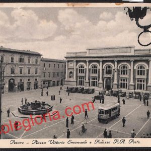 ah6443 - CARTOLINE  D'EPOCA - Pesaro Città - Piazza Vittorio Emanuele
