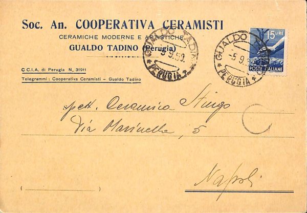 ac2795 - CARTOLINA  D'EPOCA - Perugia Provincia - GUALDO TADINO