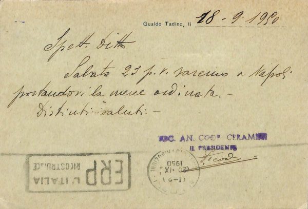 ac2796 - CARTOLINA  D'EPOCA - Perugia Provincia - GUALDO TADINO - immagine 2