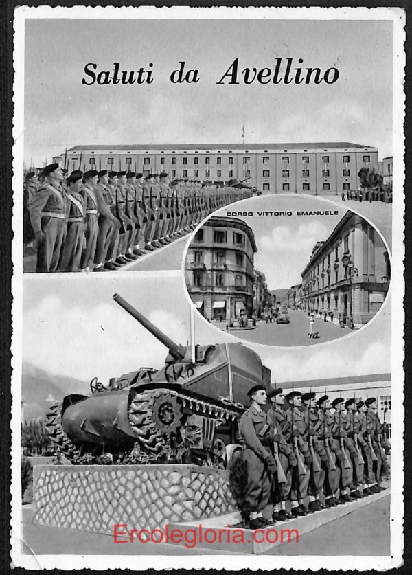 ae0705 - CARTOLINA  D'EPOCA - Avellino Città -  Corso Vittorio Emanuele  1958