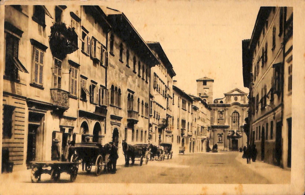 ab5446 -  CARTOLINA  D'EPOCA -  Trento Città : VIA LARGA