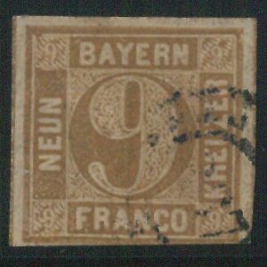 77974a - GERMANY Altdeutschland   Bayern - STAMP: Michel # 11 - USED