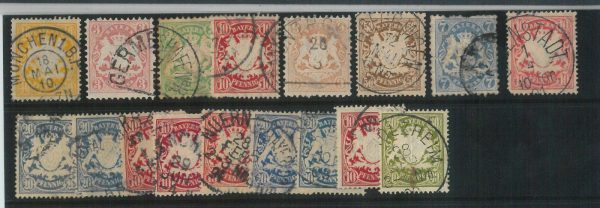 78034 - GERMANY Bayern - STAMPS - NICE Small lot of USED STAMPS - 2 stock cards - immagine 2