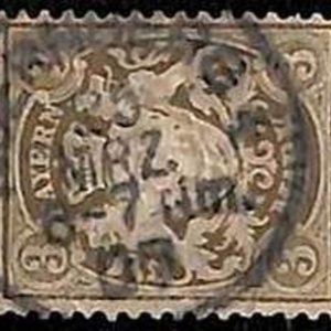94907 2b - GERMANY Bayern  - STAMP  -  Michel  #  64 - USED