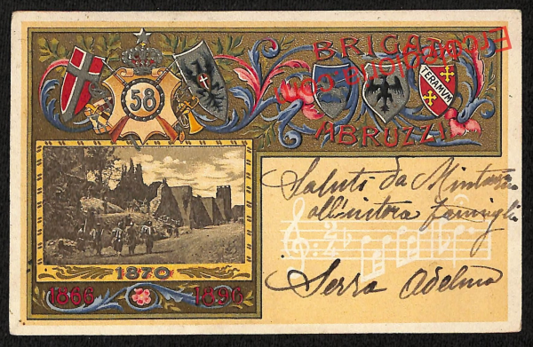 ai7468 - CARTOLINA D' EPOCA - Teramo Città - Brigata Abruzzi