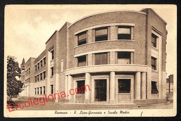 ah9169 - CARTOLINA D'EPOCA - Ravenna Città -R. Liceo - Ginnasio
