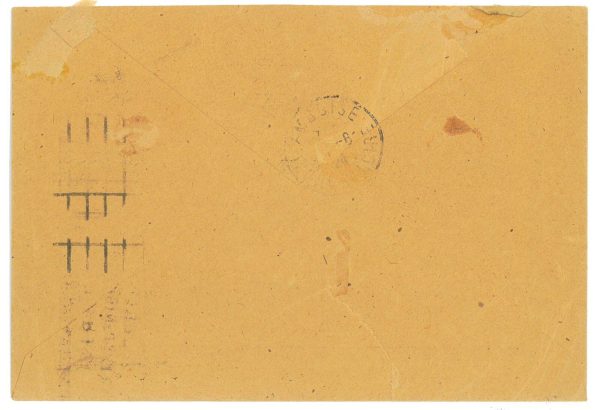 P3509 -OLYMPIC GAMES PARIS 1924 , 2.6.24, RARE MIXING FRANKING, TWIN VALUES!!!! - immagine 2