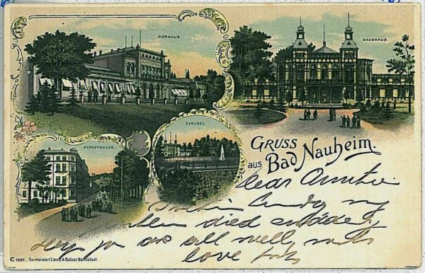 33509  - Ansichtskarten  VINTAGE POSTCARD - Deutschland - GRUSS AUS  Bad Nauheim