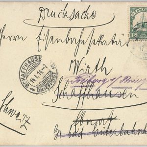 52064 -  Schutzgebiete: KAMERUN  -  POSTAL HISTORY: COVER to SWITZERLAND 1914
