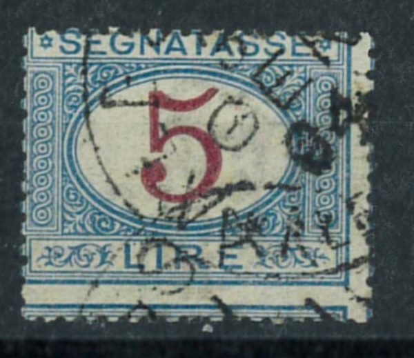 P3311C - ITALIA REGNO, 1903, SEGNATASSE 30 BB (SUGGERITO) VARIETÀ NON CATALOGATA
