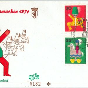 64798 - GERMANY DDR - POSTAL HISTORY - FDC COVER - Marionette TOYS 1971