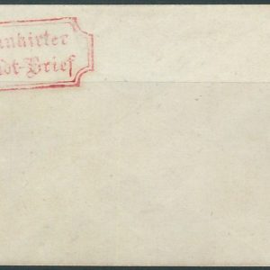 BK0011 - GERMANY  Thurn und Taxis - Postal History - Local Use STATIONERY COVER