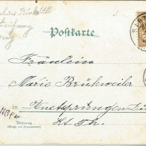 64101 - SWITZERLAND  - POSTAL HISTORY: POSTCARD from SIRNACH  1901