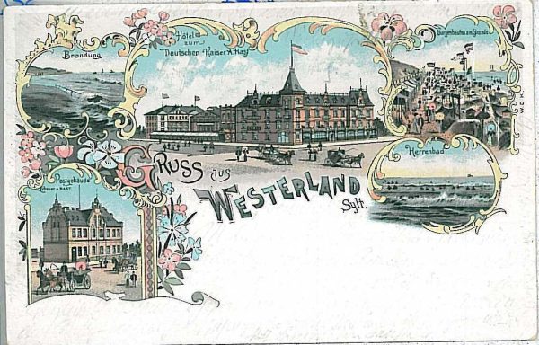 27980 - Ansichtskarten POSTCARD - Germany Deutschland - GRUSS AUS Westerland