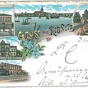 27969 - Ansichtskarten POSTCARD - Germany Deutschland - GRUSS AUS Ribnitz 1897