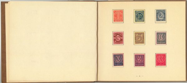 61155 -  GERMANY  -  HYPERINFLATION of WEIMAR REPPUBLIC stamps in two BOOKLETS - immagine 3