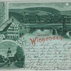 27979 - Ansichtskarten POSTCARD - Germany Deutschland - GRUSS AUS Winnenden 1908