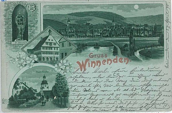 27979 - Ansichtskarten POSTCARD - Germany Deutschland - GRUSS AUS Winnenden 1908