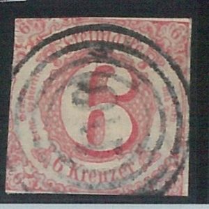 78255b   - GERMANY Thurn und Taxis -  STAMP:  Michel  # 22  -  USED