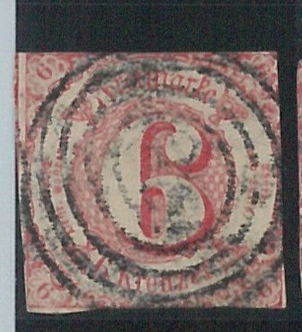 78255a  - GERMANY Thurn und Taxis -  STAMP:  Michel  # 22  -  USED