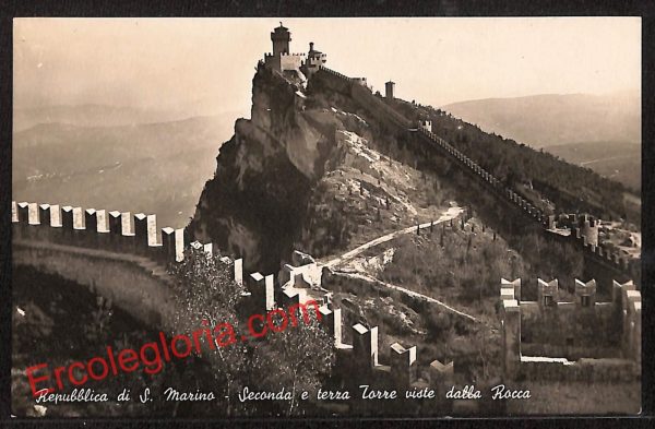 ai4825 - CARTOLINA D'EPOCA - San Marino Città - Seconda e Terza Torre