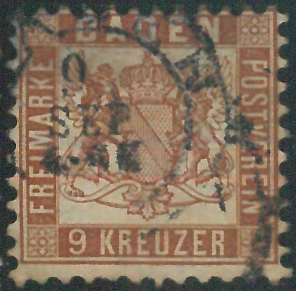 77943g - GERMANY Baden - STAMP: Michel # 20a - USED very nice