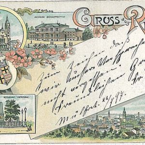 27970 - Ansichtskarten POSTCARD - Germany Deutschland - GRUSS AUS Rheydt 1897