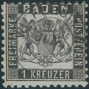 77929g  -  GERMANY Baden -  STAMP:  Michel  #17a -    USED