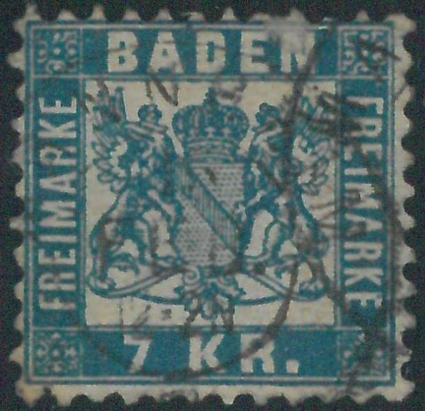77947e -  GERMANY Baden -  STAMP:  Michel  #  29 -   USED very nice