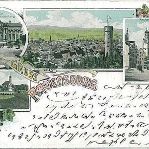 27974 - Ansichtskarten POSTCARD - Germany Deutschland - Gruss Aus Ravensburg 189