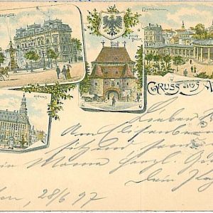 27916 - Ansichtskarten POSTCARD - Germany Deutschland - Gruss Aus  AACHEN 1897