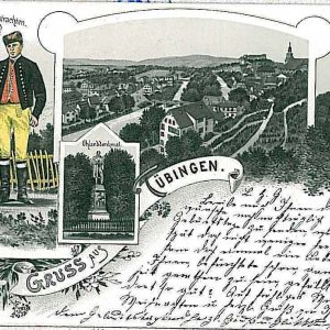 27976  - Ansichtskarten POSTCARD - Germany Deutschland - GRUSS AUS Tübingen 1897