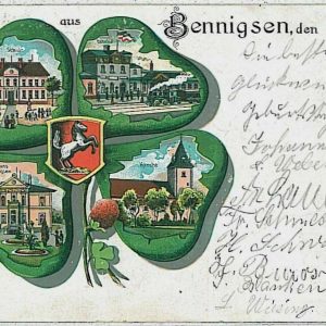 33123  Ansichtskarten VINTAGE POSTCARD: GERMANY -  GRUSS AUS Bennigsen  1906