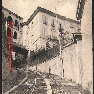 ae1348 - CARTOLINA  D'EPOCA - Bergamo Città - Stazione Superiore  1905