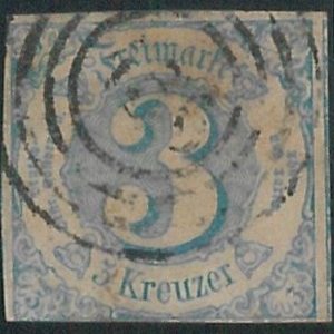 78253c  - GERMANY Thurn und Taxis -  STAMP:  Michel  # 21  -  very Fine USED